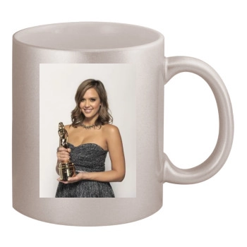 Jessica Alba 11oz Metallic Silver Mug