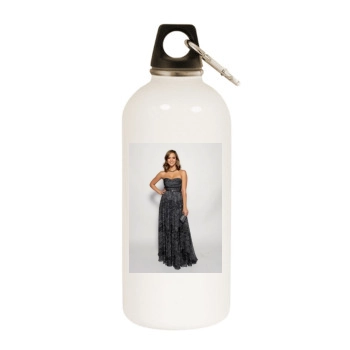 Jessica Alba White Water Bottle With Carabiner