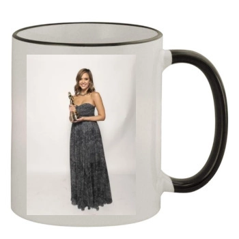 Jessica Alba 11oz Colored Rim & Handle Mug