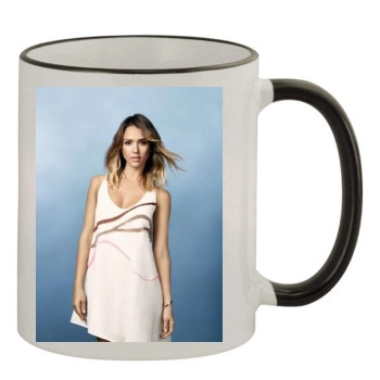 Jessica Alba 11oz Colored Rim & Handle Mug