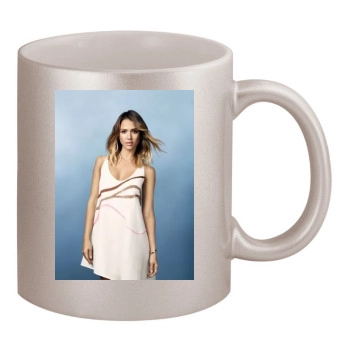 Jessica Alba 11oz Metallic Silver Mug