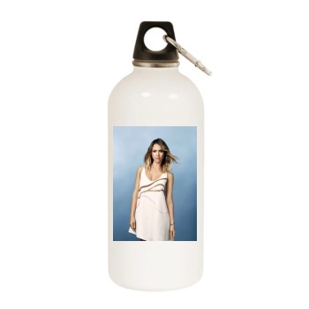 Jessica Alba White Water Bottle With Carabiner