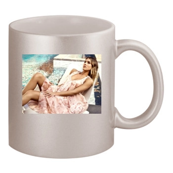 Jessica Alba 11oz Metallic Silver Mug