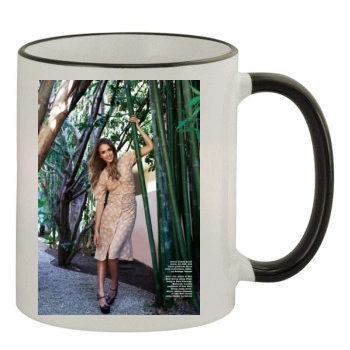 Jessica Alba 11oz Colored Rim & Handle Mug