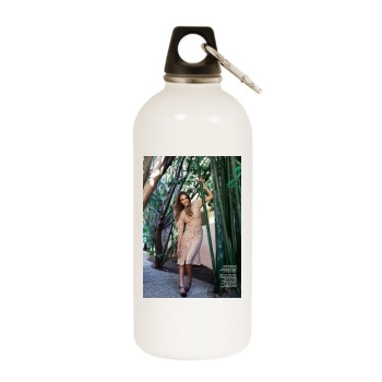 Jessica Alba White Water Bottle With Carabiner