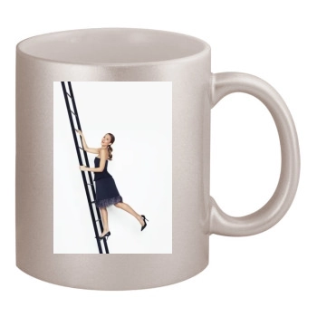 Jessica Alba 11oz Metallic Silver Mug