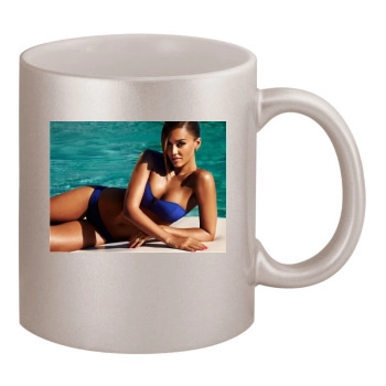 Jessica Alba 11oz Metallic Silver Mug