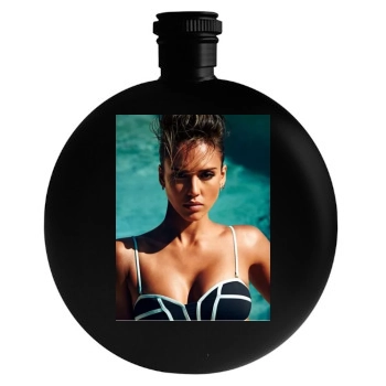 Jessica Alba Round Flask