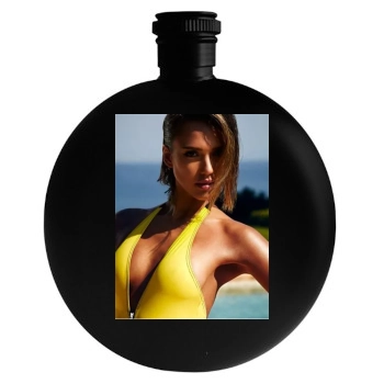 Jessica Alba Round Flask