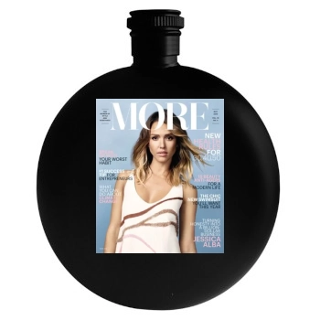 Jessica Alba Round Flask