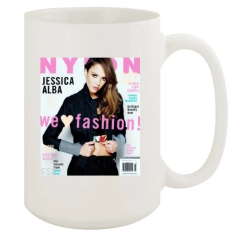 Jessica Alba 15oz White Mug