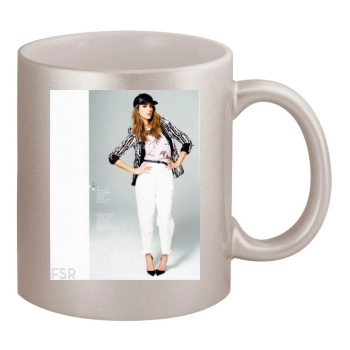 Jessica Alba 11oz Metallic Silver Mug