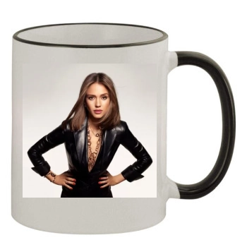 Jessica Alba 11oz Colored Rim & Handle Mug