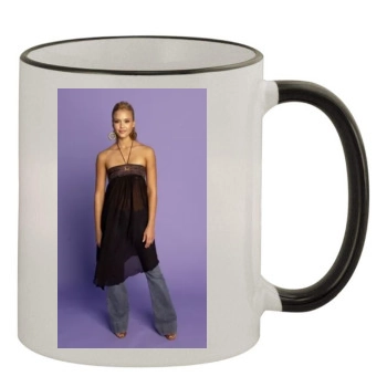 Jessica Alba 11oz Colored Rim & Handle Mug