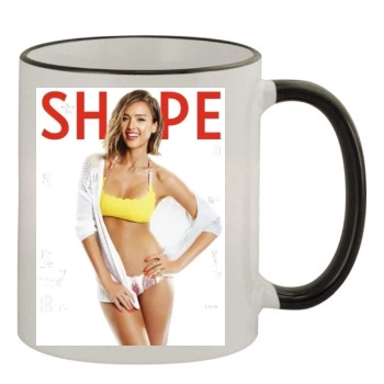 Jessica Alba 11oz Colored Rim & Handle Mug