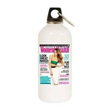 Jessica Alba White Water Bottle With Carabiner