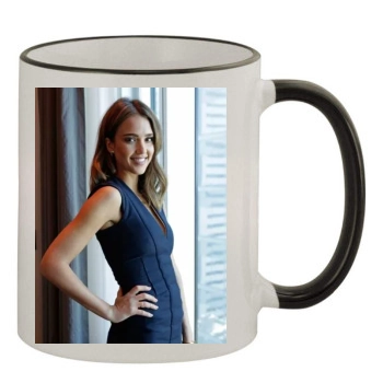 Jessica Alba 11oz Colored Rim & Handle Mug