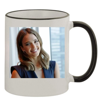 Jessica Alba 11oz Colored Rim & Handle Mug