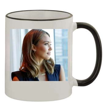 Jessica Alba 11oz Colored Rim & Handle Mug