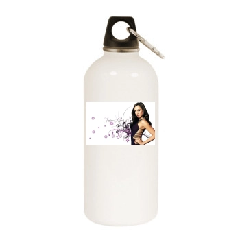 Jessica Alba White Water Bottle With Carabiner