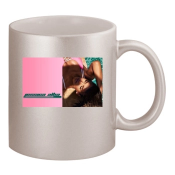 Jessica Alba 11oz Metallic Silver Mug