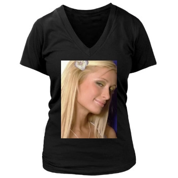 Paris Hilton Women's Deep V-Neck TShirt