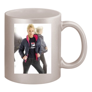 Paris Hilton 11oz Metallic Silver Mug