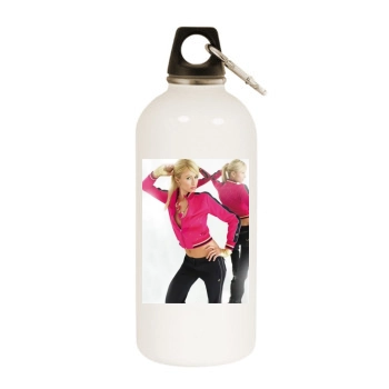 Paris Hilton White Water Bottle With Carabiner