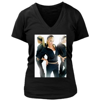 Paris Hilton Women's Deep V-Neck TShirt