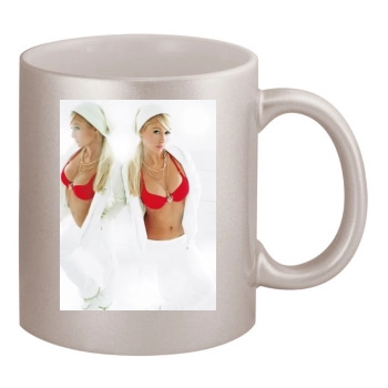 Paris Hilton 11oz Metallic Silver Mug