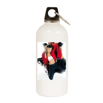 Paris Hilton White Water Bottle With Carabiner