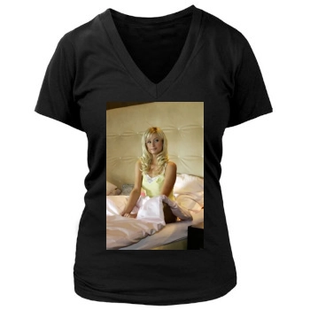 Paris Hilton Women's Deep V-Neck TShirt