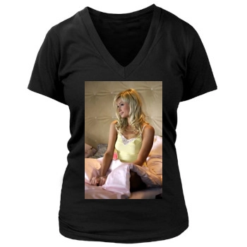 Paris Hilton Women's Deep V-Neck TShirt