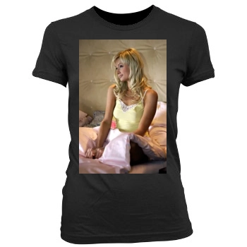 Paris Hilton Women's Junior Cut Crewneck T-Shirt