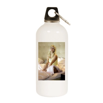 Paris Hilton White Water Bottle With Carabiner