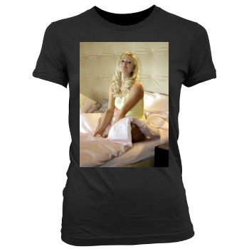 Paris Hilton Women's Junior Cut Crewneck T-Shirt