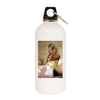 Paris Hilton White Water Bottle With Carabiner