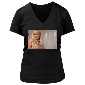 Paris Hilton Women's Deep V-Neck TShirt