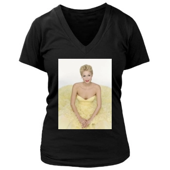 Paris Hilton Women's Deep V-Neck TShirt