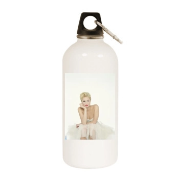 Paris Hilton White Water Bottle With Carabiner