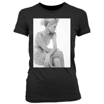 Paris Hilton Women's Junior Cut Crewneck T-Shirt