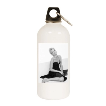 Paris Hilton White Water Bottle With Carabiner