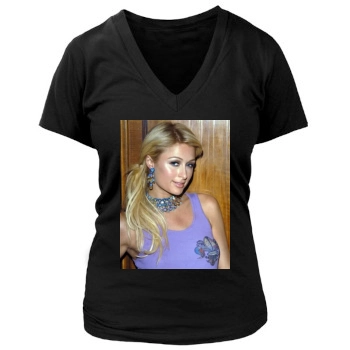 Paris Hilton Women's Deep V-Neck TShirt