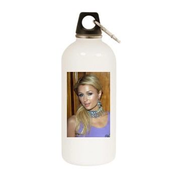 Paris Hilton White Water Bottle With Carabiner