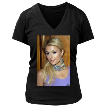 Paris Hilton Women's Deep V-Neck TShirt