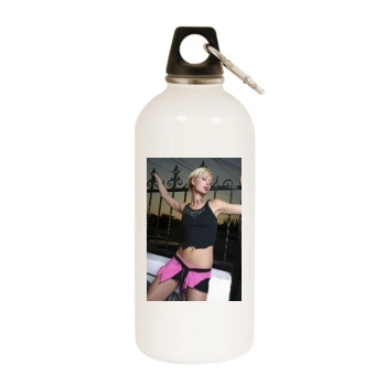 Paris Hilton White Water Bottle With Carabiner