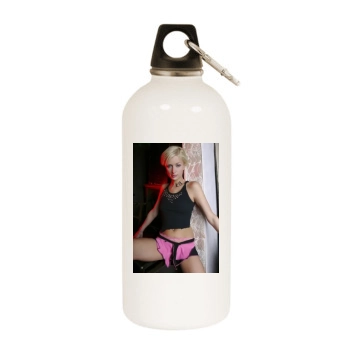 Paris Hilton White Water Bottle With Carabiner