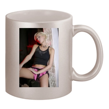 Paris Hilton 11oz Metallic Silver Mug