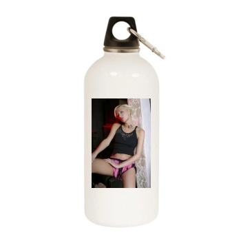 Paris Hilton White Water Bottle With Carabiner