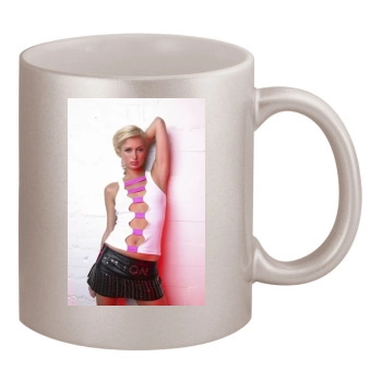 Paris Hilton 11oz Metallic Silver Mug